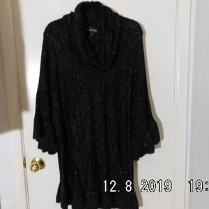 Colleen Lopez HSN Black Knit Sweater